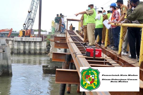 Akhyar Tinjau Pelaksanaan Pembangunan Jembatan Titi Dua Sicanang