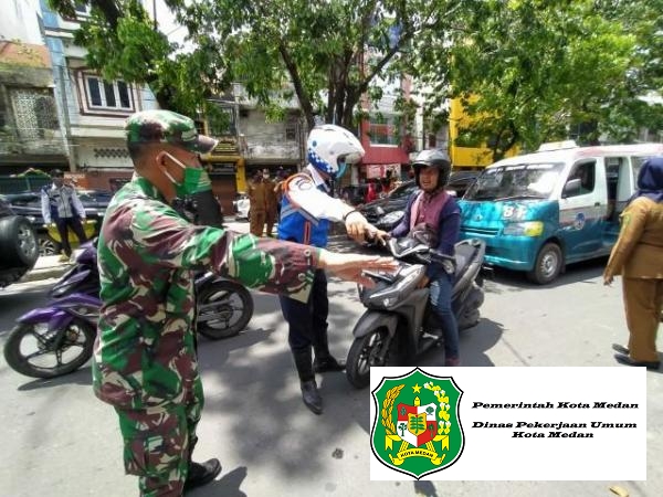 Pemko Medan Razia Masker di Jalan Raya