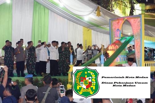 Wali Kota Medan Bersama Gubernur Sumut Lepas Pawai Takbiran Idul Fitri 1440 H