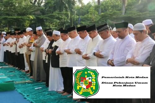 Wali Kota dan Wakil Wali Kota Medan Melaksanakan Salat Iduladha 1440 H di Lapangan Merdeka Medan