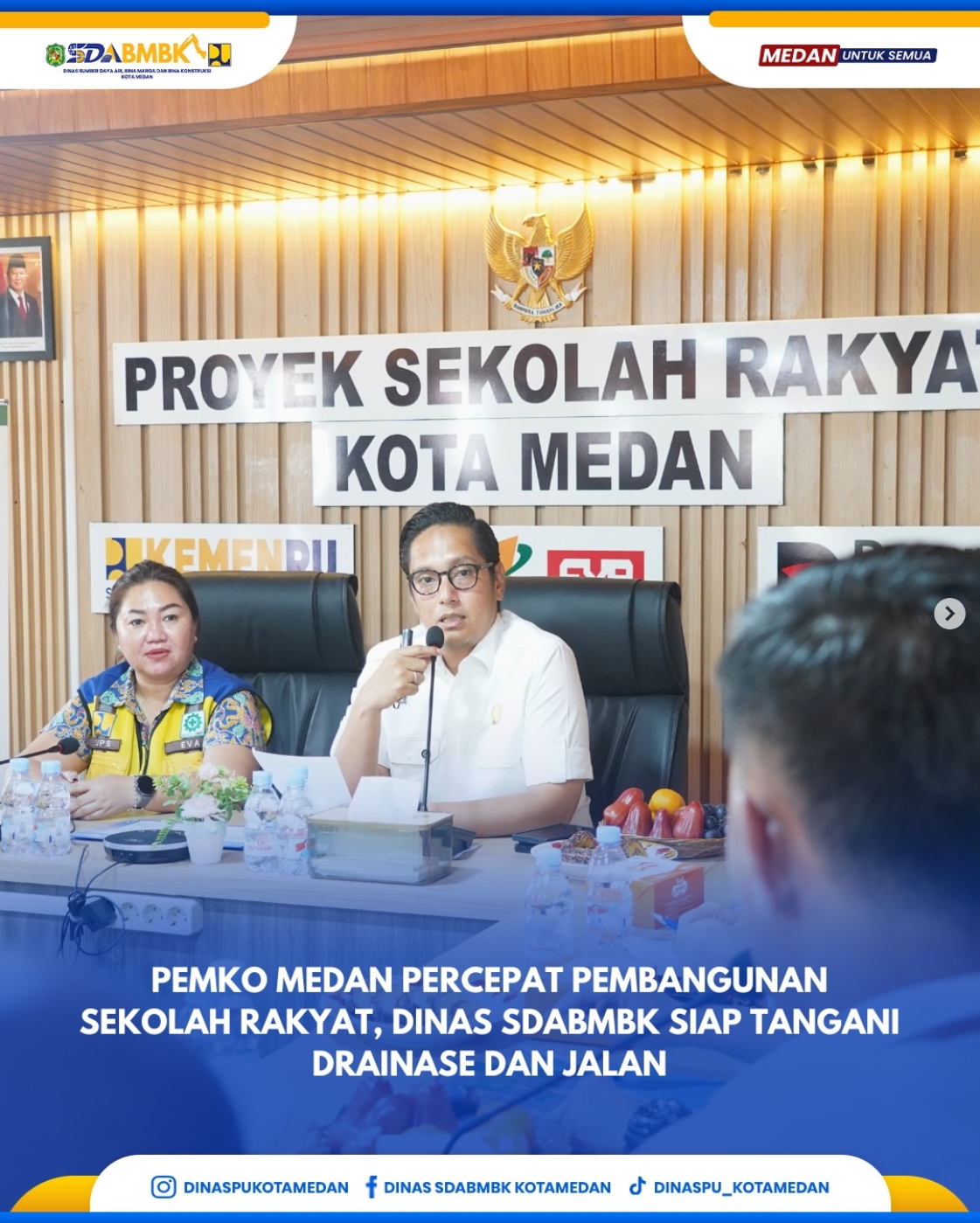 Pemko Medan Percepat Pembangunan Sekolah Rakyat, Dinas SDABMBK Siap Tangani Drainase dan Jalan