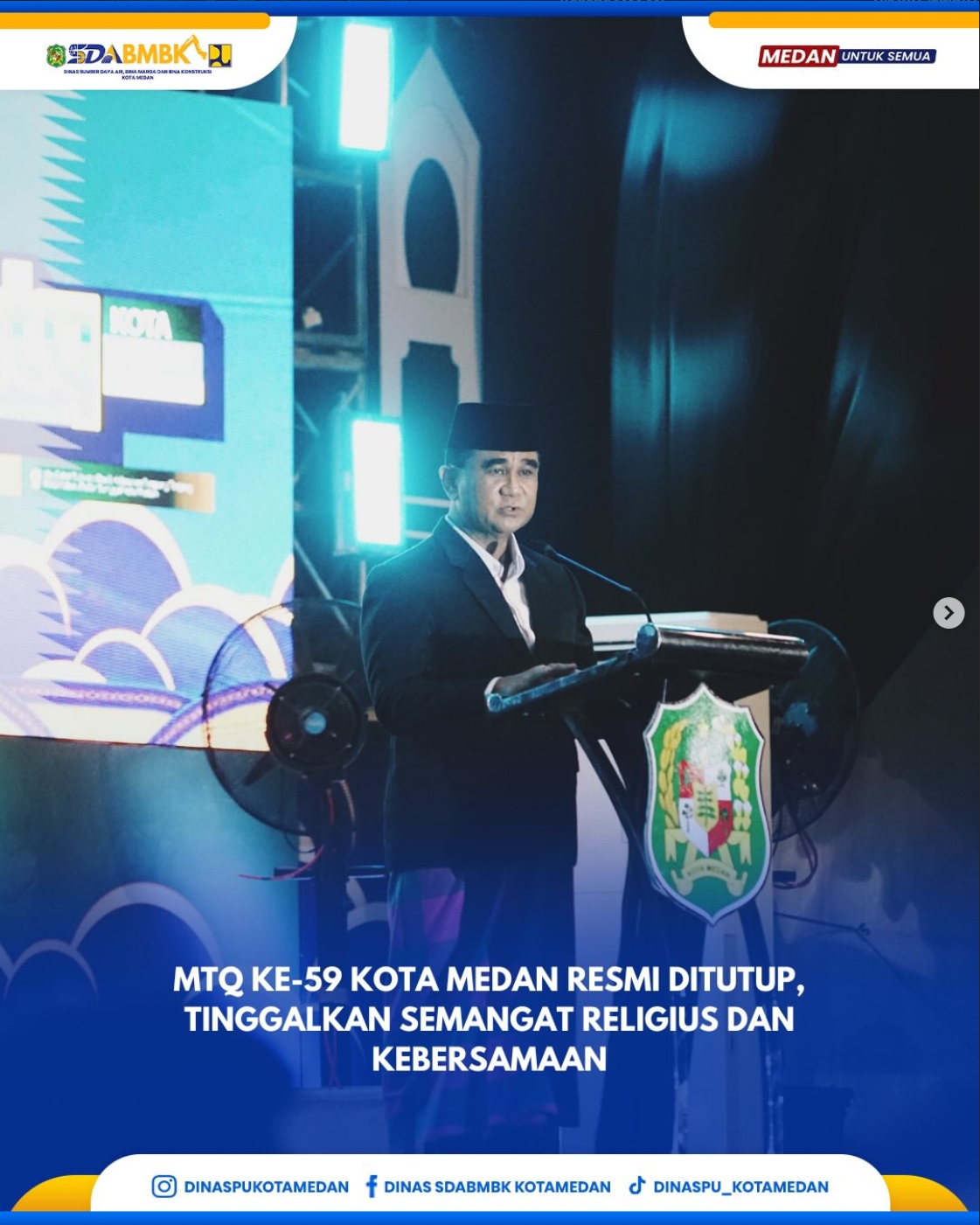 MTQ Ke-59 Kota Medan Resmi Ditutup, Tinggalkan Semangat Religius dan Kebersamaan