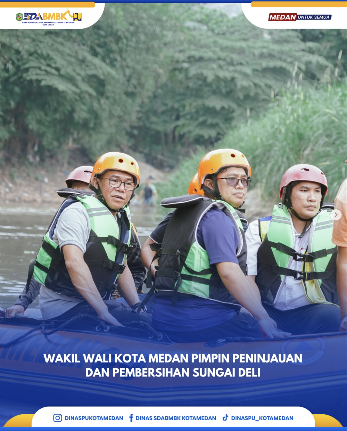 Wakil Wali Kota Medan Pimpin Peninjauan dan Pembersihan Sungai Deli