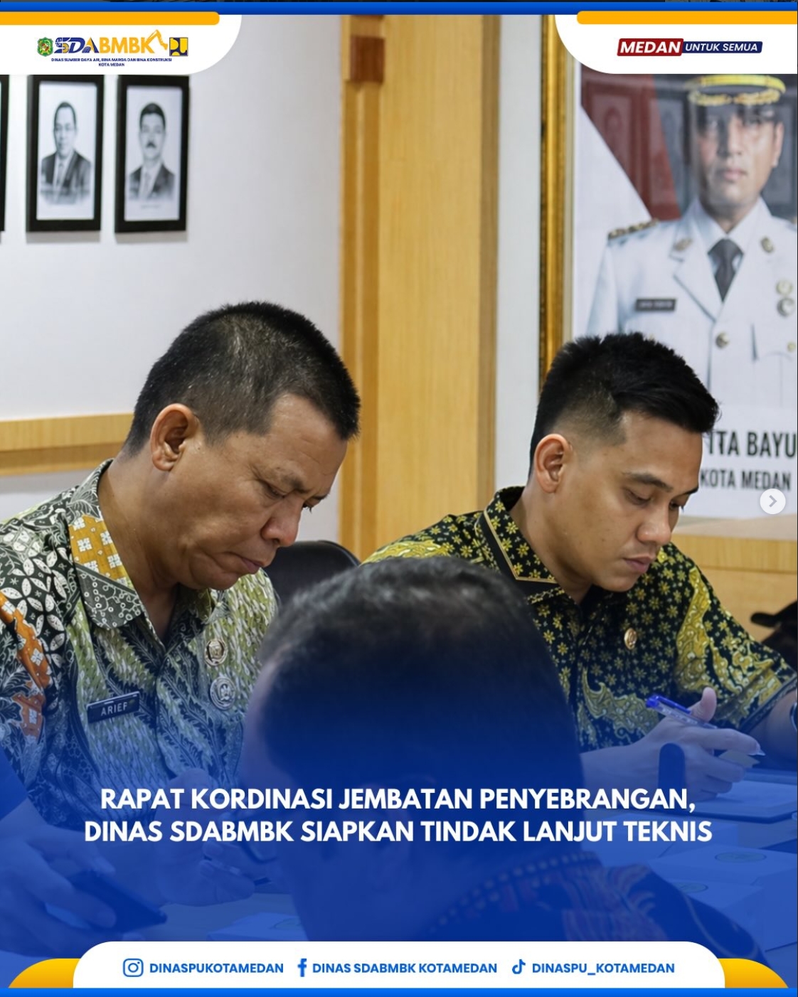 Rapat Kordinasi Jembatan Penyebrangan, Dinas SDABMBK Siapkan Tindak Lanjut Teknis