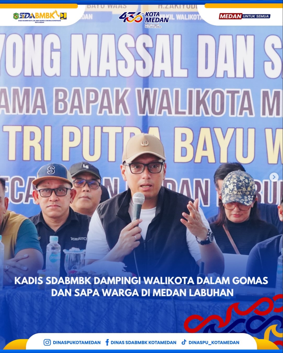 Kadis SDABMBK Dampingi Walikota dalam Gomas dan  Sapa Warga di Medan Labuhan