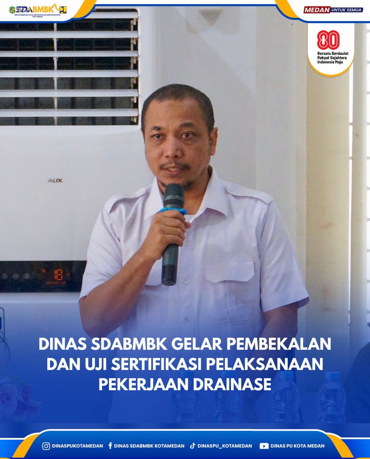 Dinas SDABMBK Gelar Pembekalan dan Uji Sertifikasi Pelaksanaan Pekerjaan Drainase
