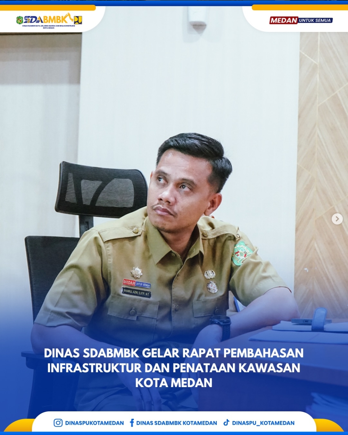 Dinas SDABMBK Gelar Rapat Pembahasan Infrastruktur dan Penataan Kawasan Kota Medan