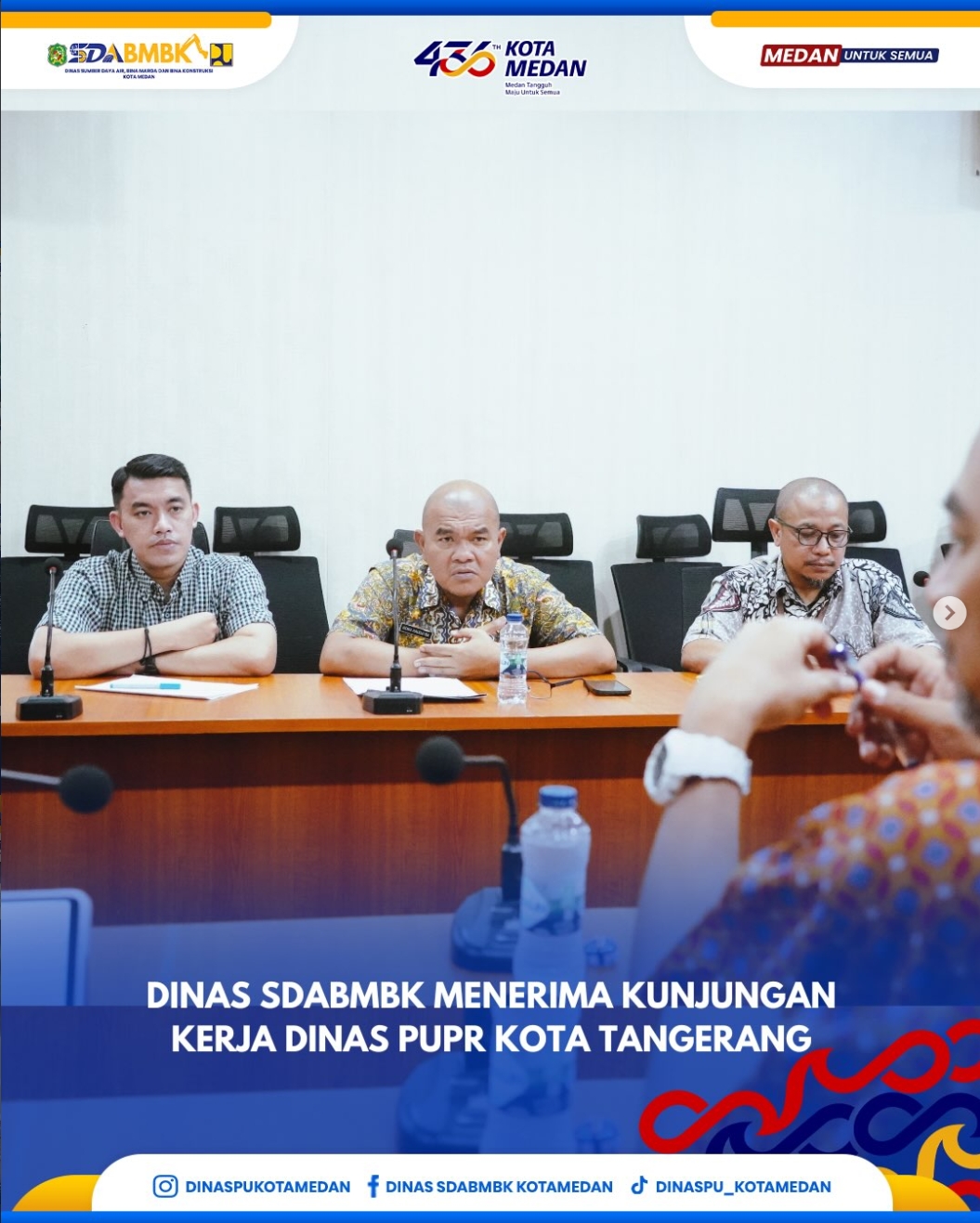 Dinas SDABMBK Menerima Kunjungan Kerja Dinas PUPR Kota Tangerang