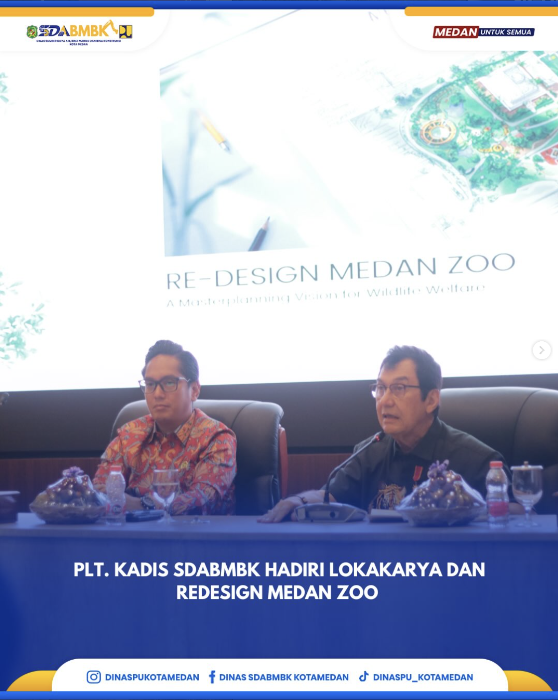 Plt. Kadis SDABMBK Hadiri Lokakarya dan Redesign Medan Zoo