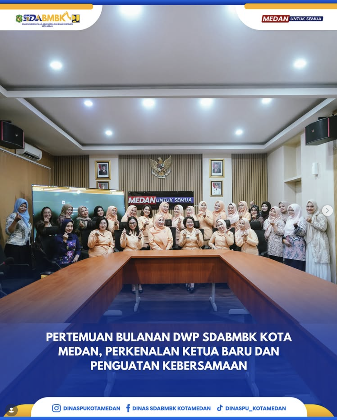Pertemuan Bulanan DWP SDABMBK Kota Medan, Perkenalan Ketua Baru dan Penguatan Kebersamaan
