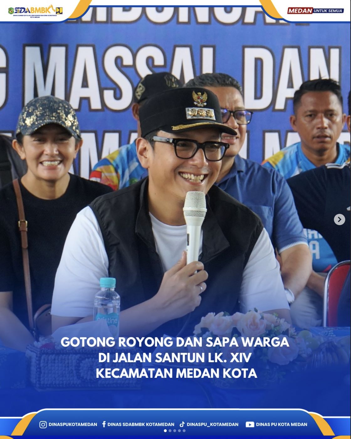 Gotong Royong dan Sapa Warga di Jalan Santun LK.XIV Kecamatan Medan Kota