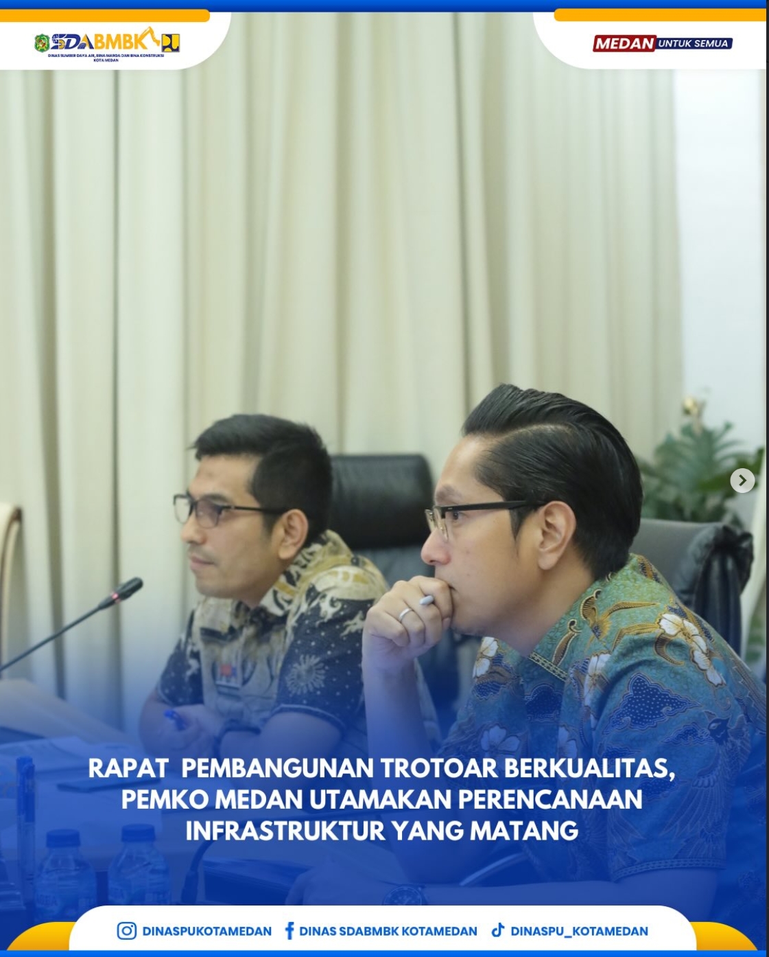 Rapat Pembangunan Trotoar Berkualitas Pemko dan Utamakan Perencanaan Infrastruktur Ynag Matang