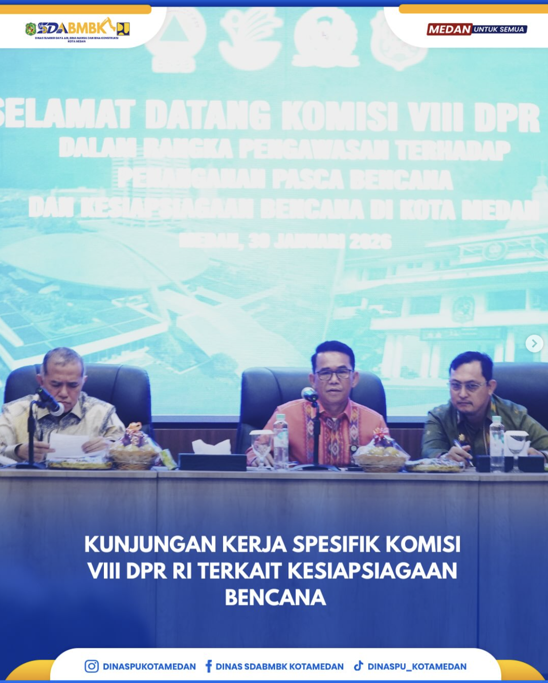 Kunjungan Kerja Spesifik Komisi VIII DPR RI Terkait Kesiapsiagan Bencana