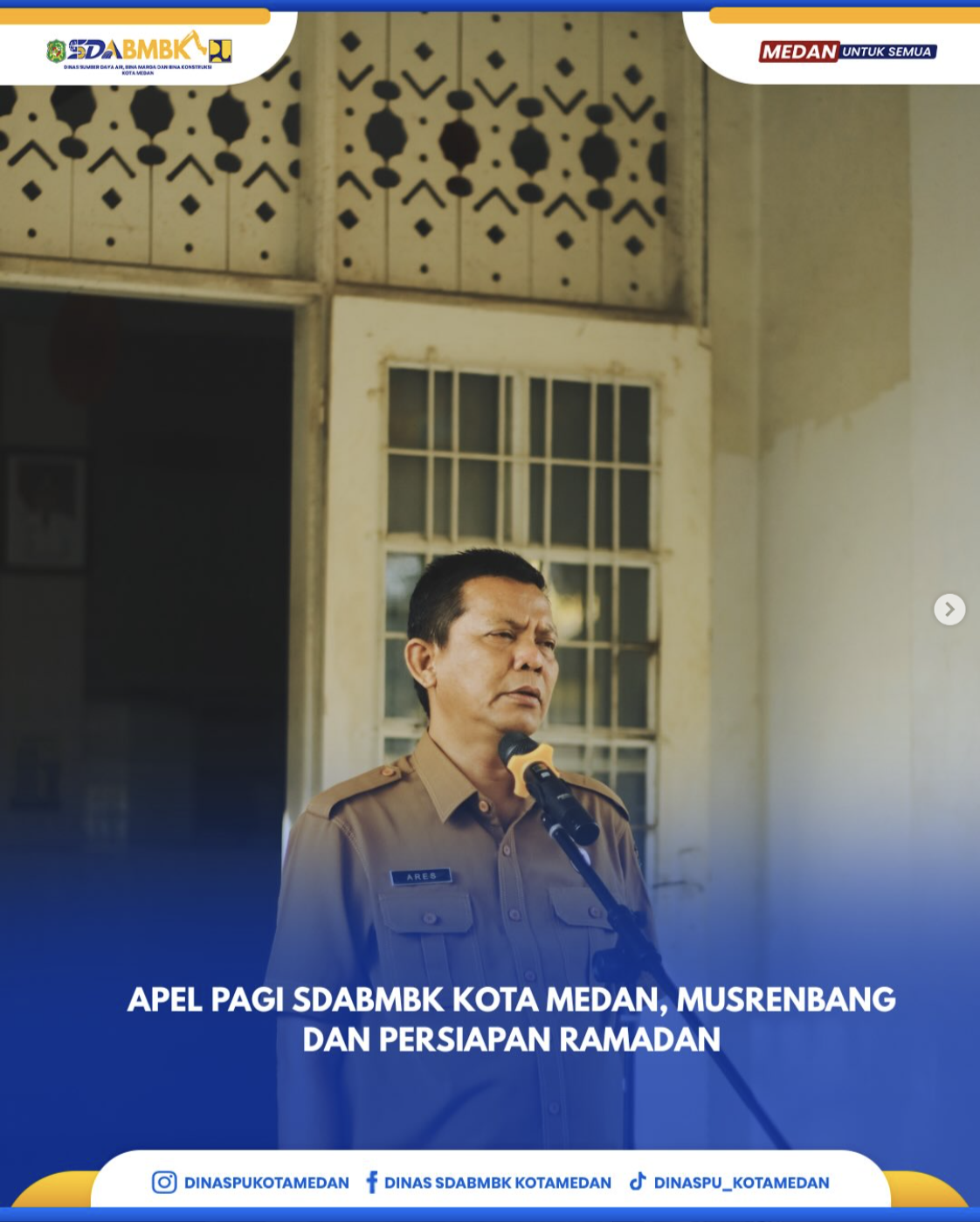 Apel Pagi SDABMBK Kota Medan, Musrenbang dan Persiapan Ramadhan