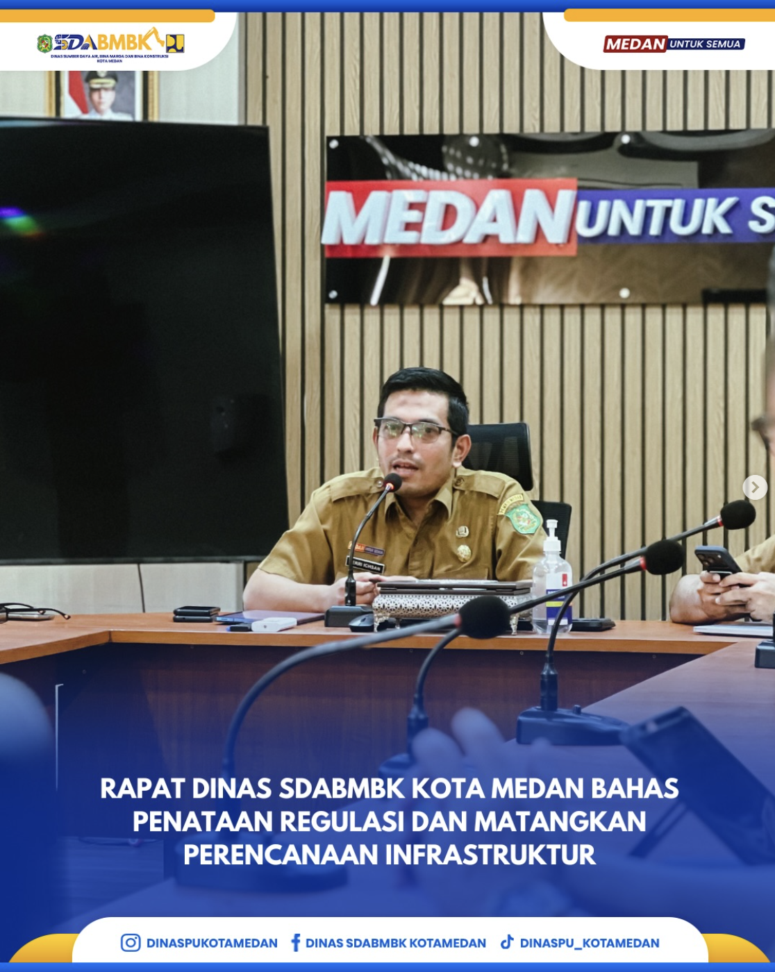 Rapat Dinas SDABMBK Kota Medan Bahas Penataan Regulasi dan Matangkan Perencanaan Infrastruktur