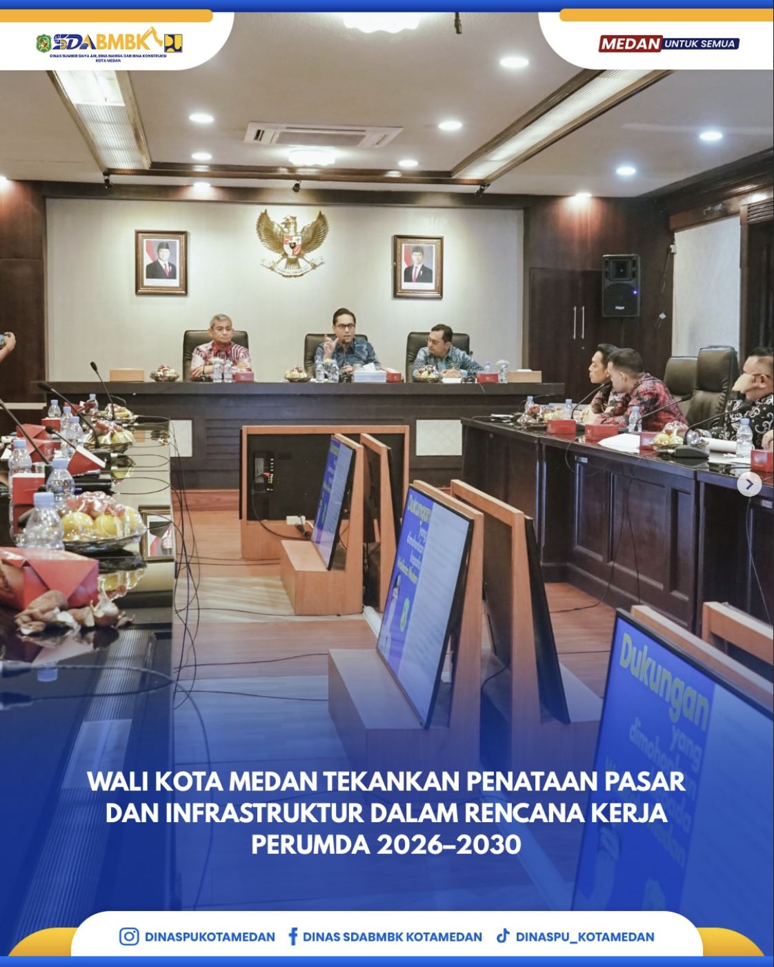 Wali ota Medan Tekankan Penataan Pasar dan Infastruktur Dalam Rencana Kerja Perumda 2026-2030