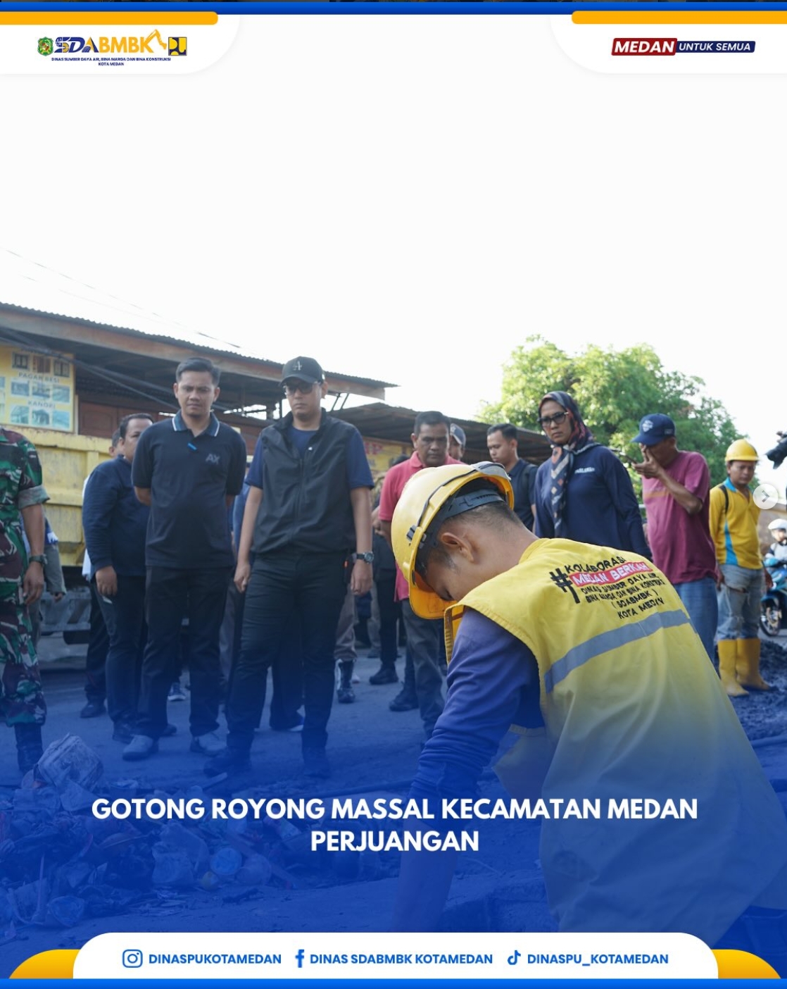 Gotong Royong Massal Kecamatan Medan Perjuangan