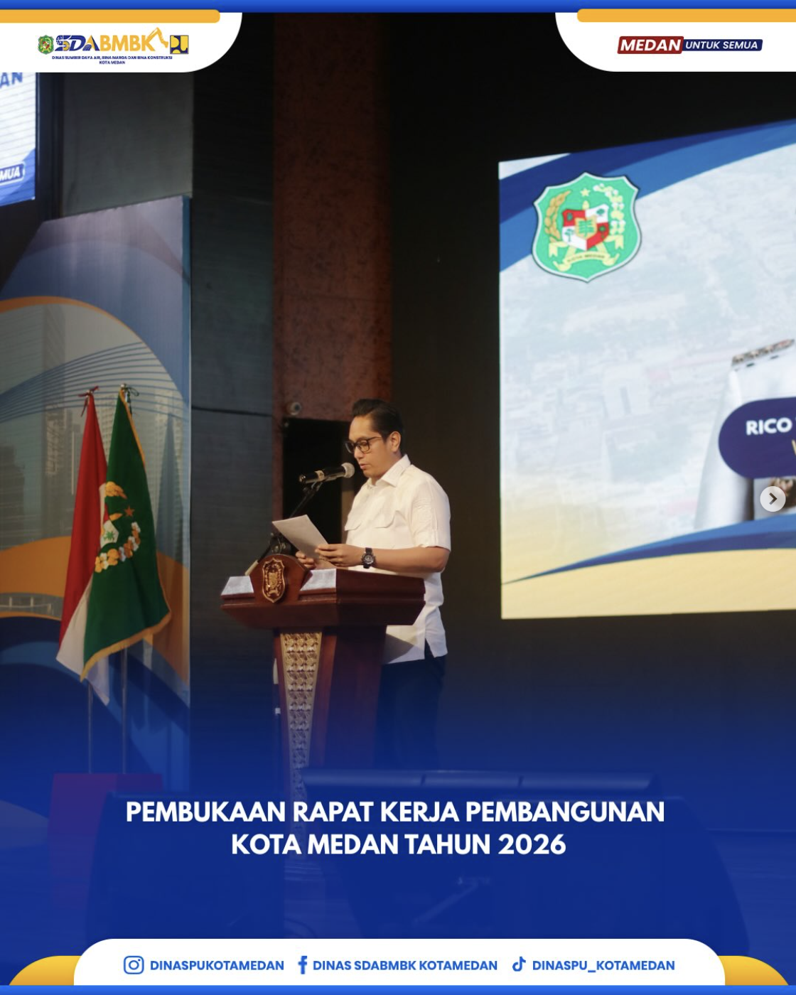 Pembukaan Rapat Kerja Pembangunan Kota Medan Tahun 2026