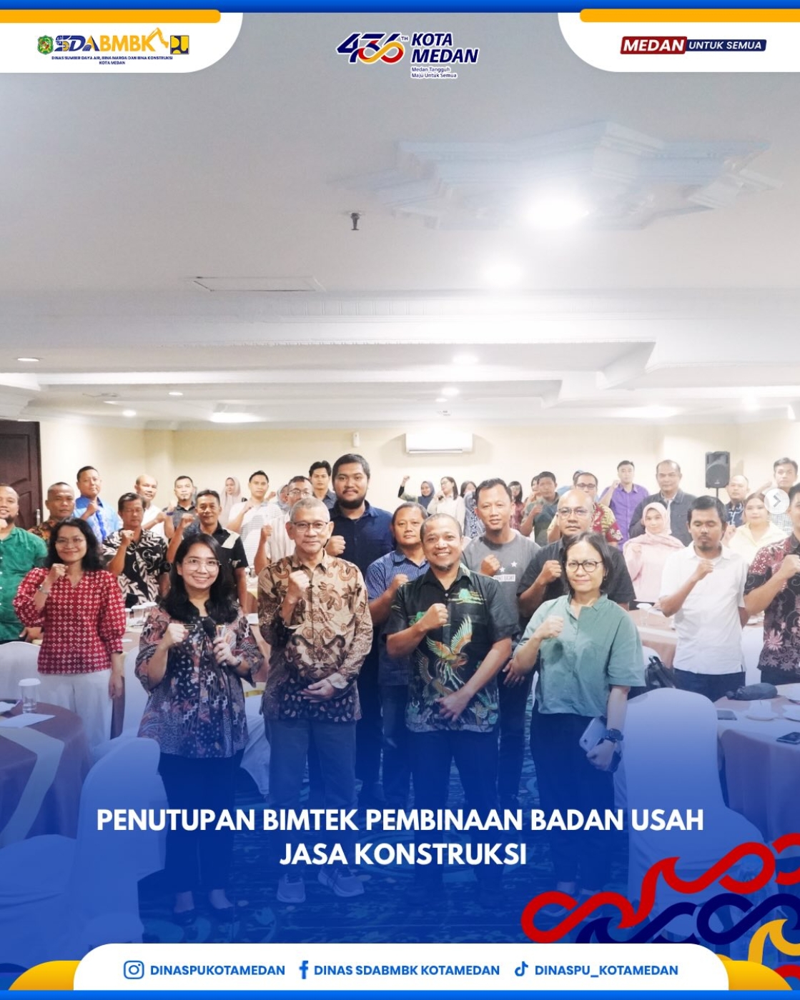 Penutupan Bimtek Pembinaan Badan Usaha Jasa Konstruksi
