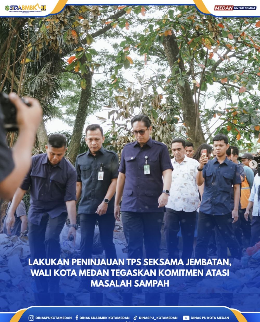 Lakukan Peninjauan TPS Seksama Jembatan, Wali Kota Medan Tegaskan Komitmen Atasi Masalah Sampah