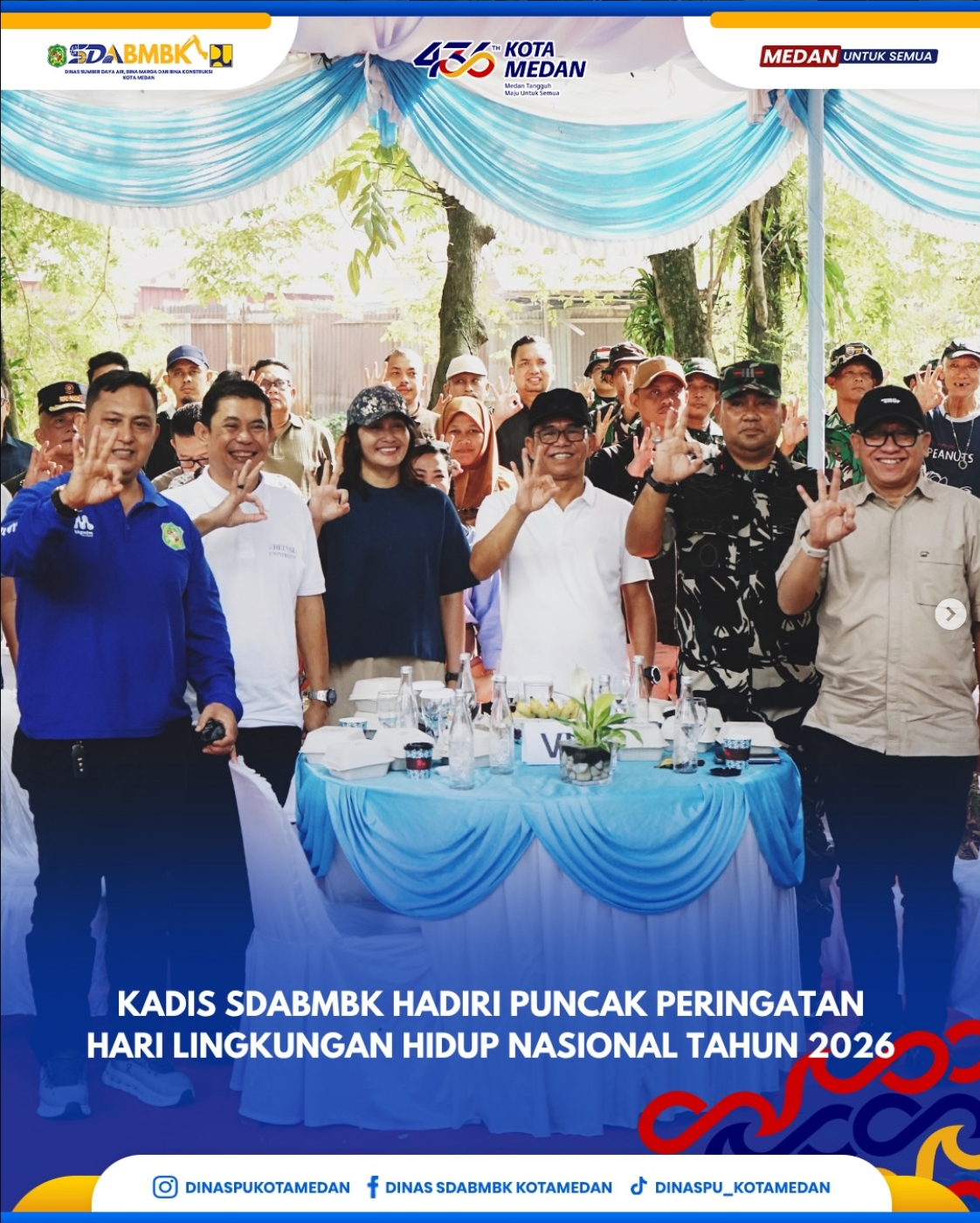 Kadis SDABMBK Hadiri Puncak Peringatan Hari Lingkungan Hidup Nasional Tahun 2026