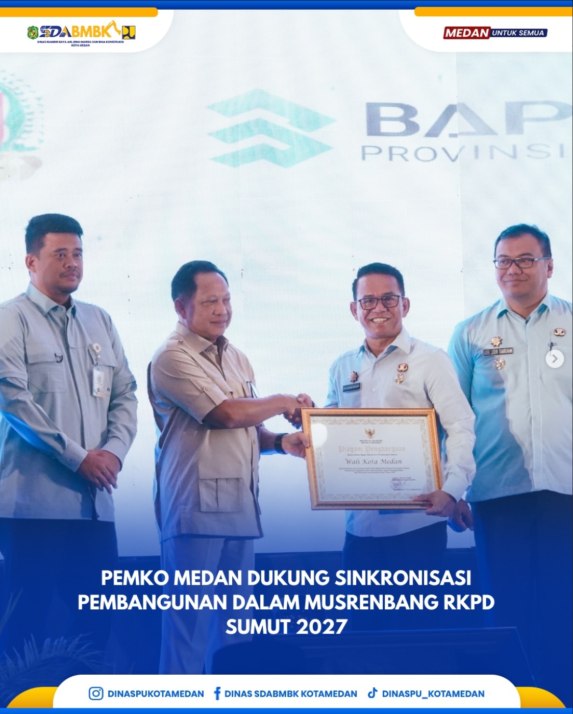 Pemko Medan Dukung Sinkronisasi Pembangunan Dalam Musrebang RKPD Sumut 2027