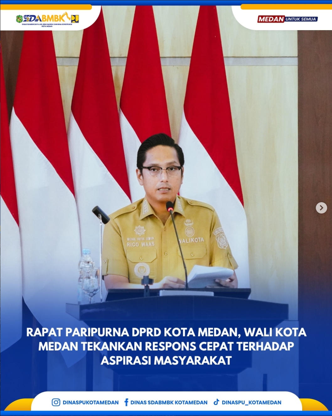 Rapat Paripura DPRD Kota Medan, Wali Kota Medan Tekankan Respons Cepat Terhadap Aspirasi Masyarakat