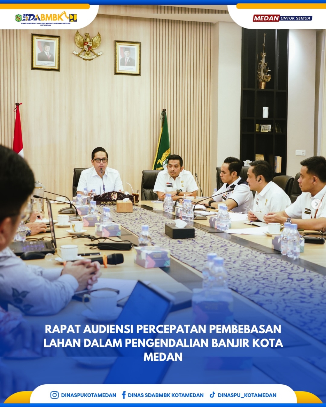 Rapat Audiensi Percepatan Pembebasan Lahan Dalam Pengendalian Banjir Kota Medan